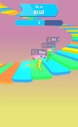 趣味樓梯賽游戲中文版（Fun Race Stairs Run 3D）截圖3
