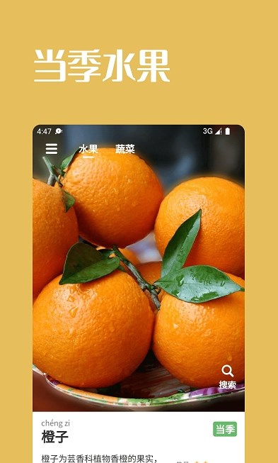果蔬時(shí)節(jié)水果記錄APP版截圖1