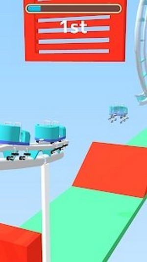 趣味过山车游戏安卓版（Roller Coaster Race）截图4: