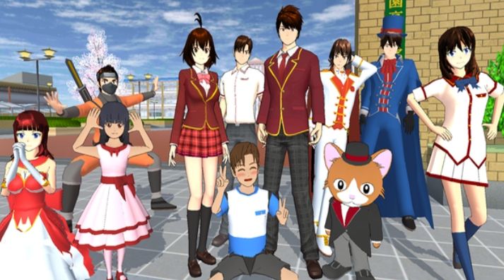 櫻花校園模擬器1.041.11版更新：啦啦隊(duì)衣服、新增道具武器[多圖]圖片2