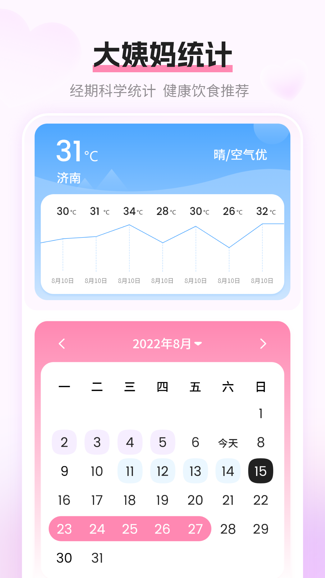 姨媽月經(jīng)期記錄app安卓版截圖3