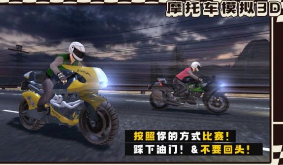 真實(shí)摩托車模擬3D安卓版截圖2