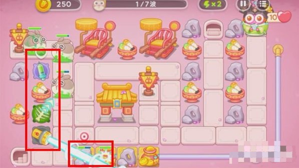 保衛(wèi)蘿卜4秋妃傳13關(guān)攻略 秋妃傳第13關(guān)圖文通關(guān)步驟