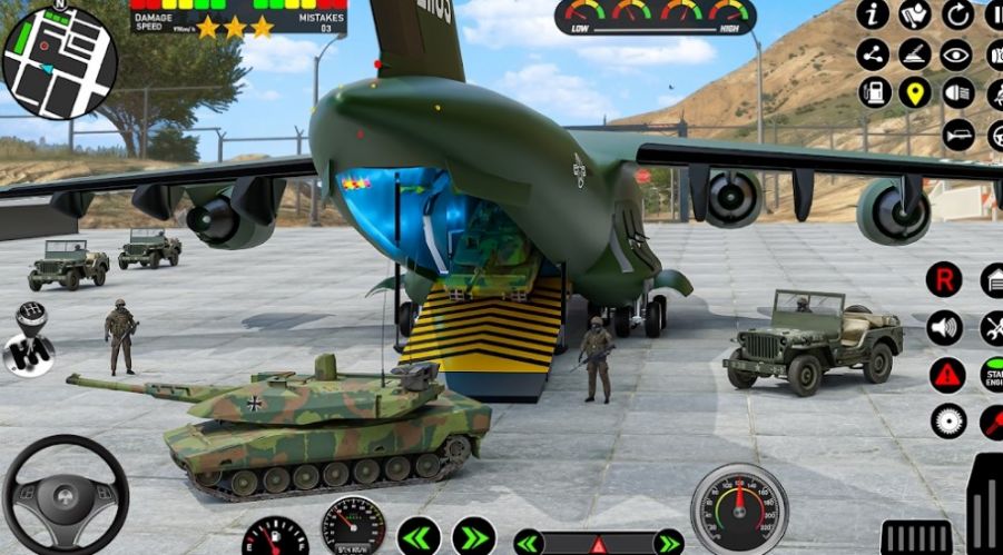 陸軍卡車物資運(yùn)輸模擬器游戲手機(jī)版截圖1