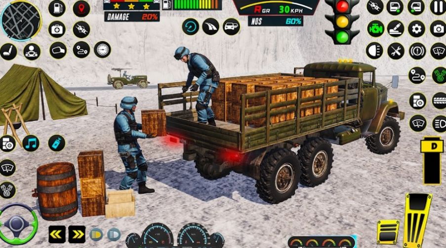 陸軍卡車物資運(yùn)輸模擬器游戲手機(jī)版截圖3