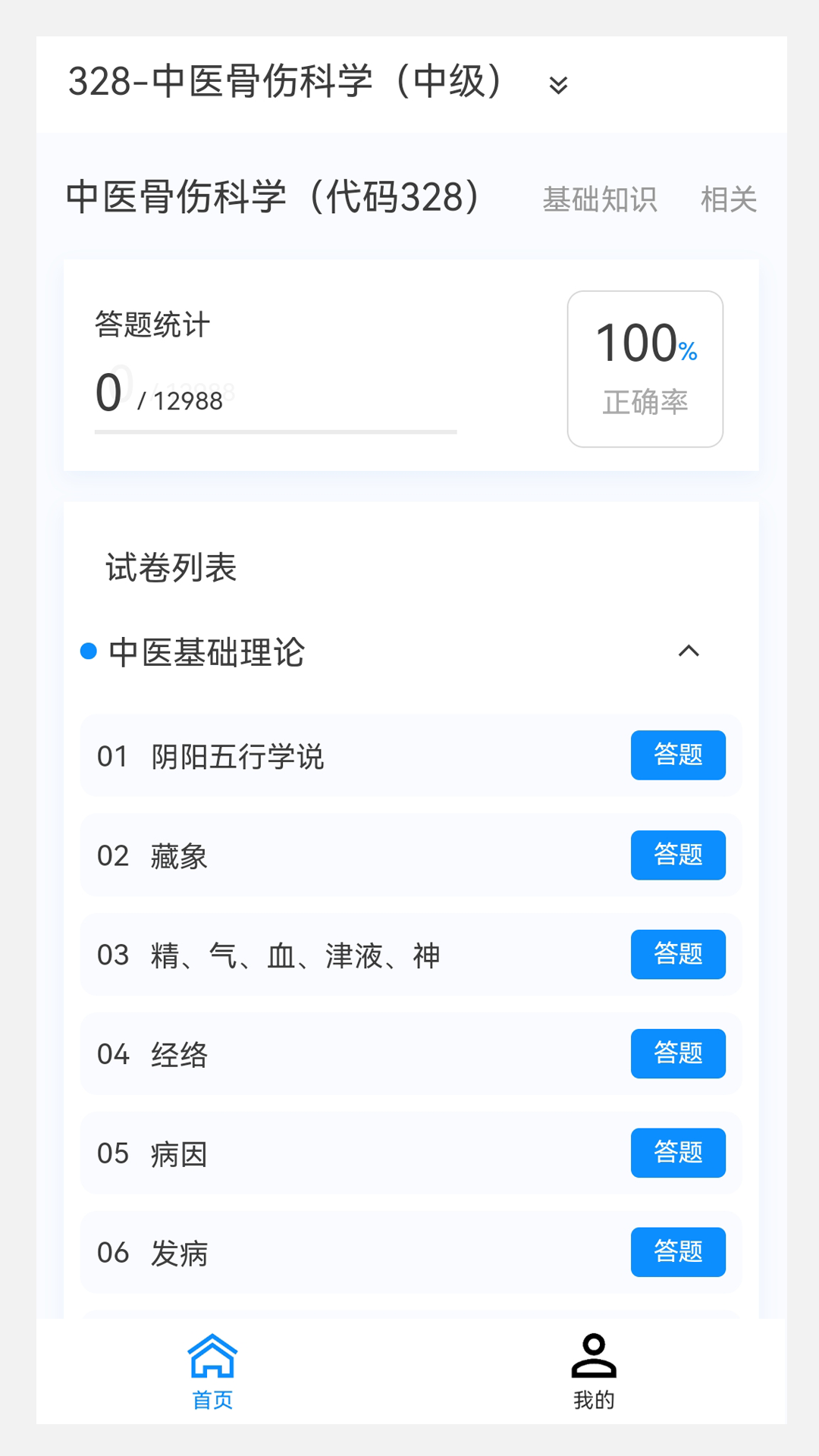 中醫(yī)骨傷學(xué)新題庫軟件最新版截圖2
