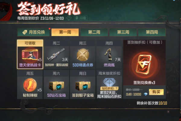 cf手游11月簽到領(lǐng)好禮獎(jiǎng)勵(lì)是什么 2023年11月簽到領(lǐng)好禮活動(dòng)獎(jiǎng)勵(lì)一覽