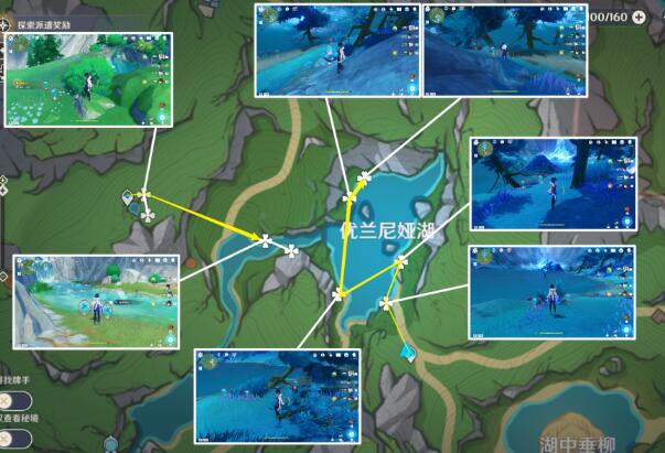 原神湖光鈴蘭位置大全 湖光鈴蘭采集路線圖