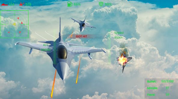 噴氣式戰(zhàn)機空襲游戲中文版截圖2