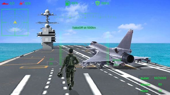 噴氣式戰(zhàn)機空襲游戲中文版截圖1