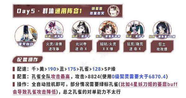 陰陽師2023超鬼王第五天陣容推薦 超鬼王第五天陣容搭配攻略