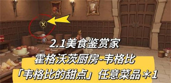 哈利波特魔法覺醒2.1美食鑒賞家在哪 2月1日美食鑒賞家位置分享