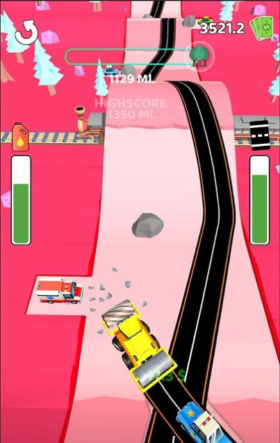 道路建設(shè)跑游戲安卓版（Road Paver 3D）截圖4