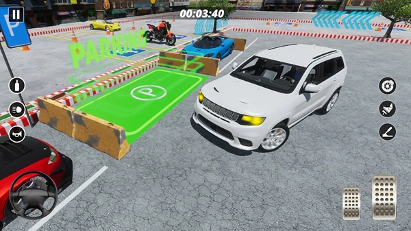 真實(shí)吉普車停車場游戲版截圖3