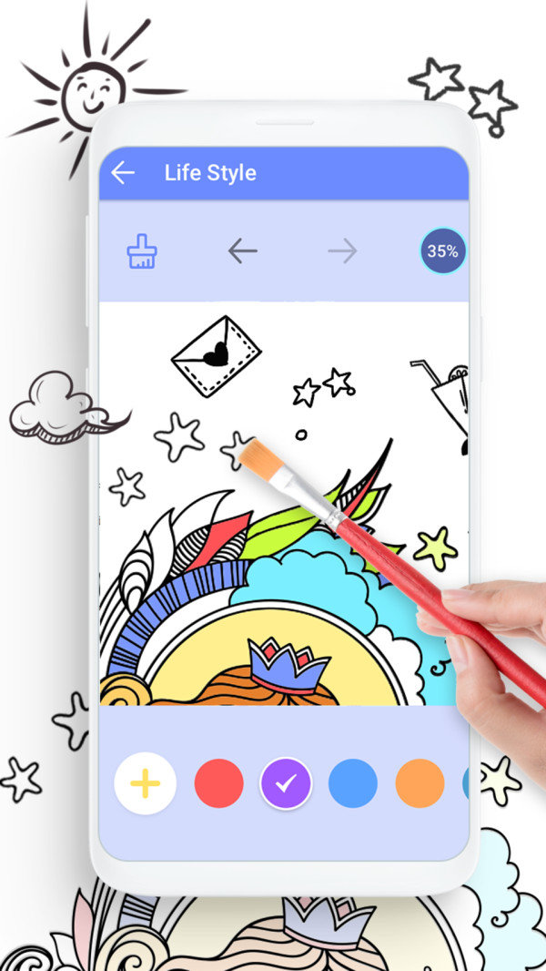 艺术彩色涂鸦游戏安卓版截图3: