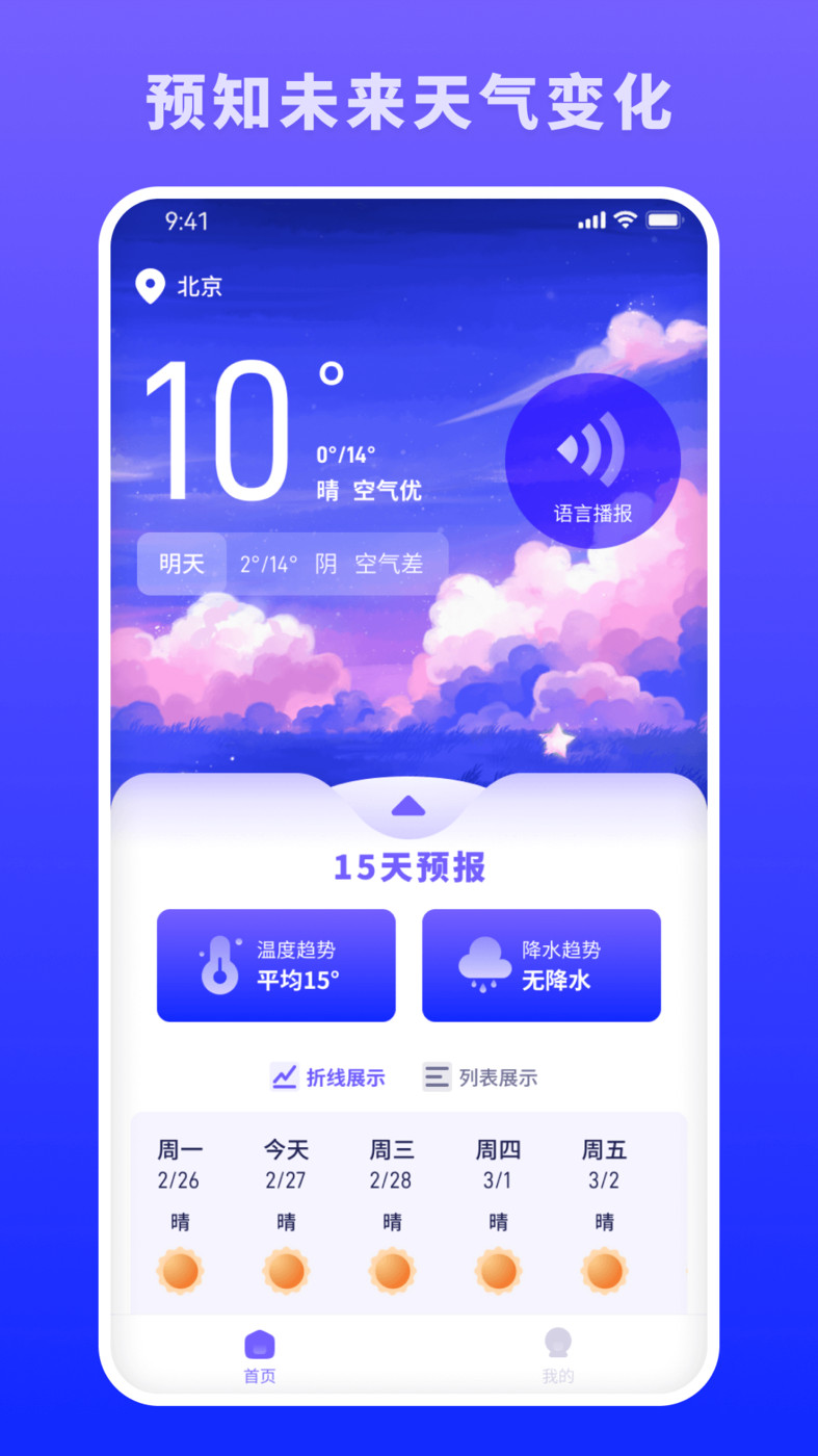 蜜秘天氣APP安卓版截圖1