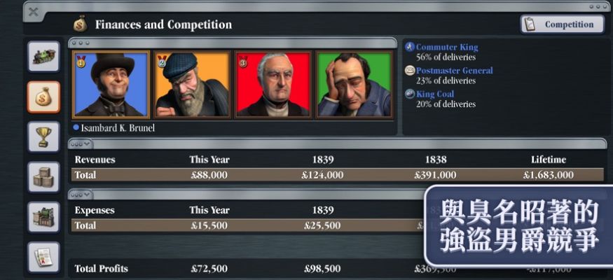 席德梅爾之鐵路游戲中文手機版（Sid Meier’s Railroads）截圖2