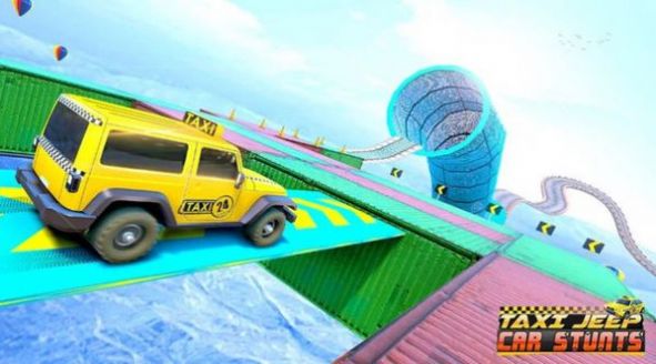 出租車坡道特技賽3D游戲版截圖1