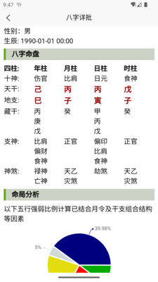 詮天八字算命 免費(fèi)下載APP截圖4