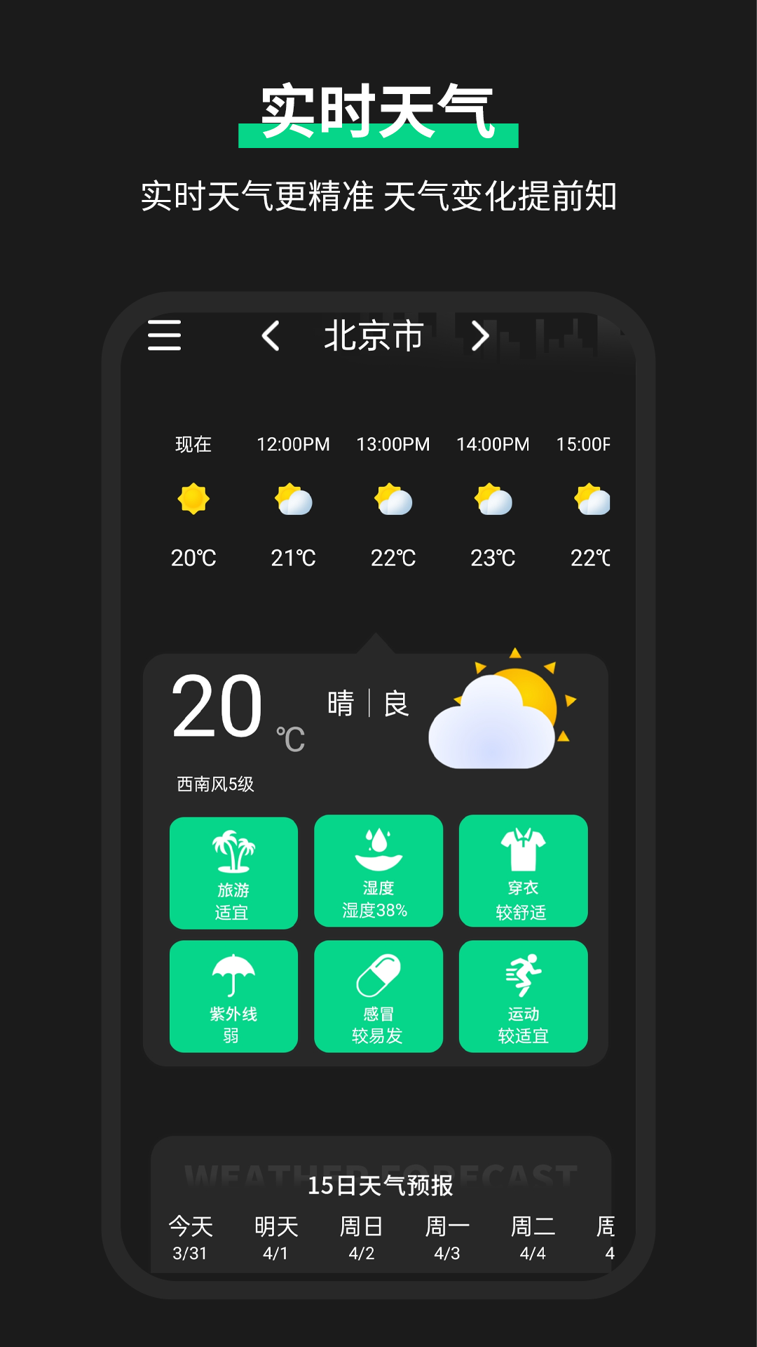 雷達(dá)實(shí)時(shí)天氣預(yù)報(bào)app最新版截圖4