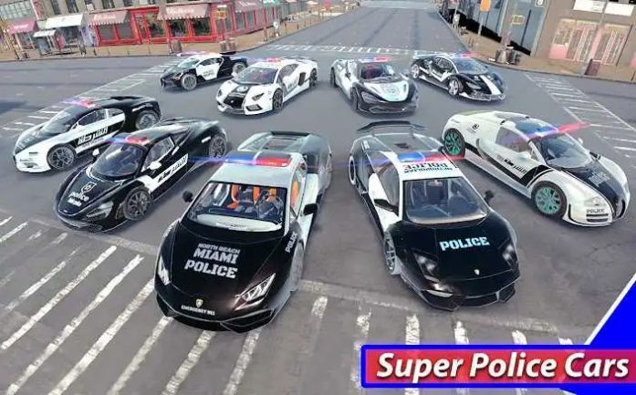 超級(jí)警車(chē)駕駛模擬器3D游戲中文手機(jī)版截圖1