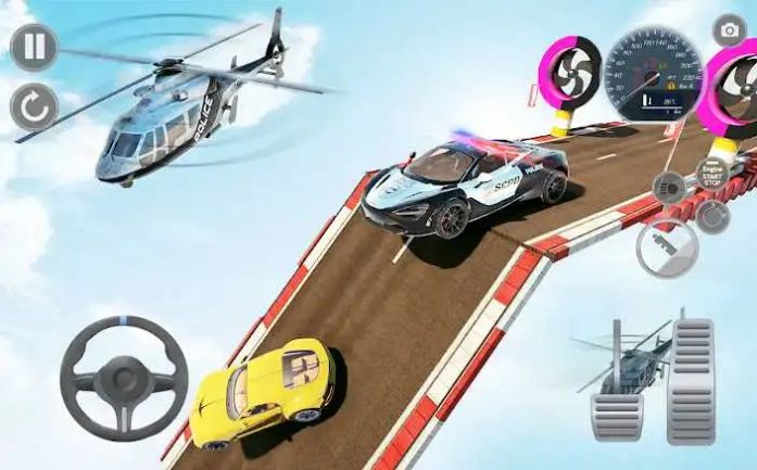 超級(jí)警車(chē)駕駛模擬器3D游戲中文手機(jī)版截圖2