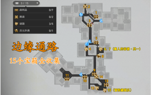 崩壞星穹鐵道邊緣通路寶箱全收集攻略 邊緣通路15個寶箱位置全一覽