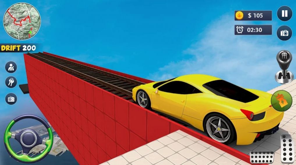 極限汽車特技大師3D游戲安卓版截圖1