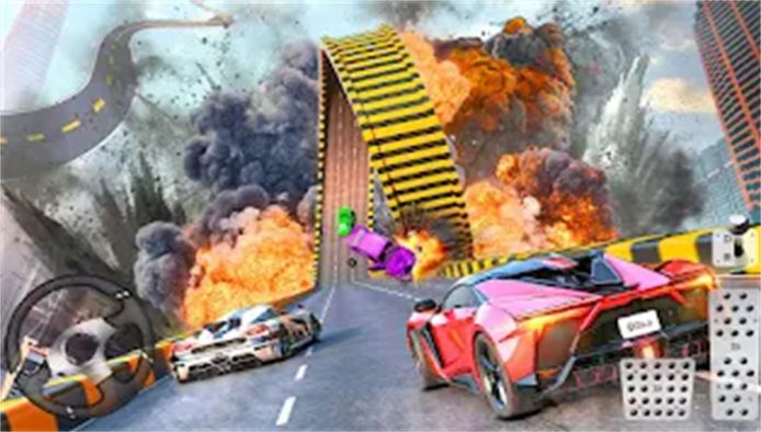 GT大型斜坡賽車特技比賽游戲中文手機版截圖1