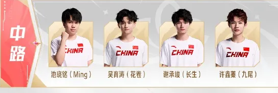 王者榮耀亞運版本國家集訓隊名單