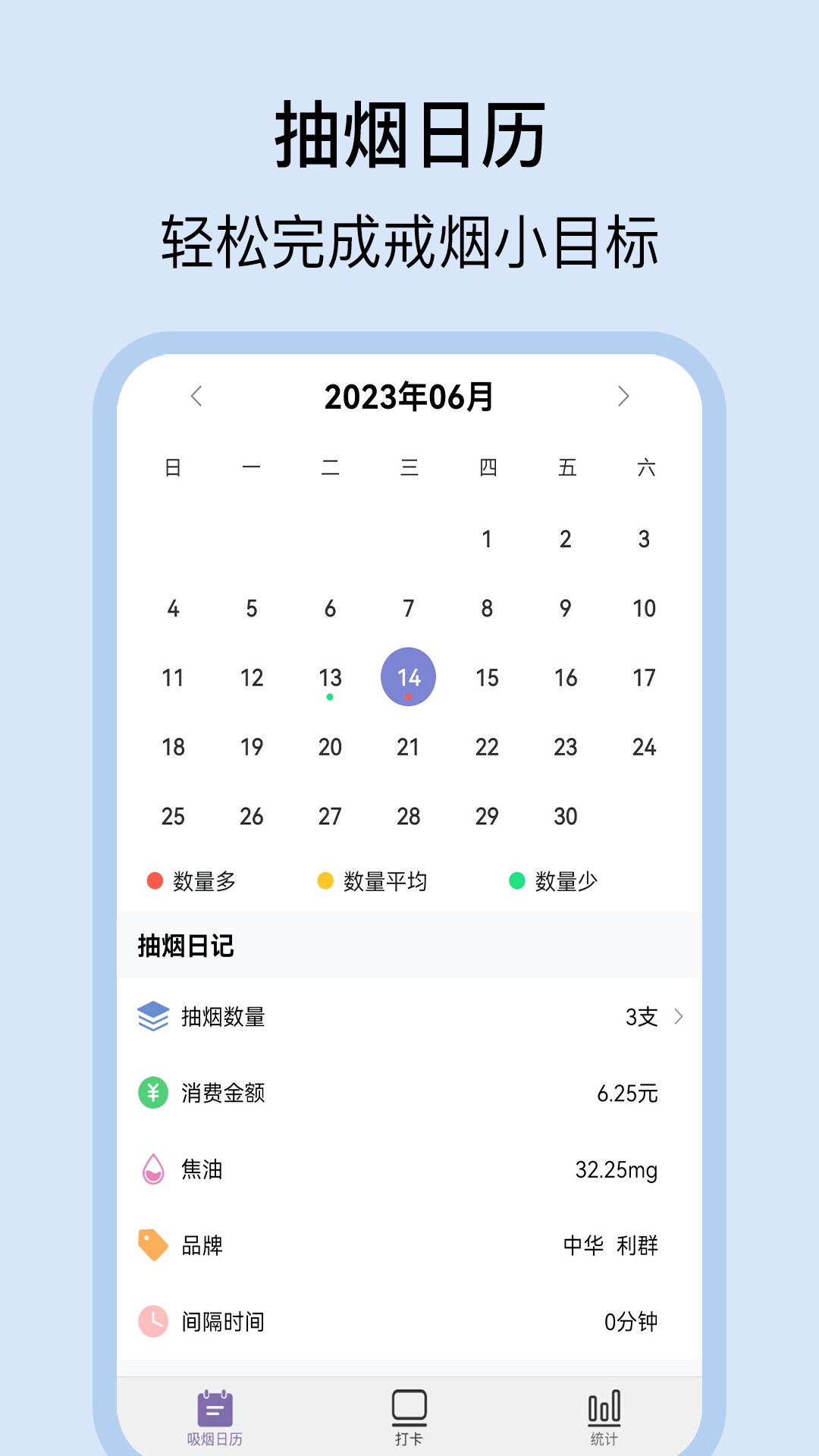抽煙日記記錄app下載版截圖3