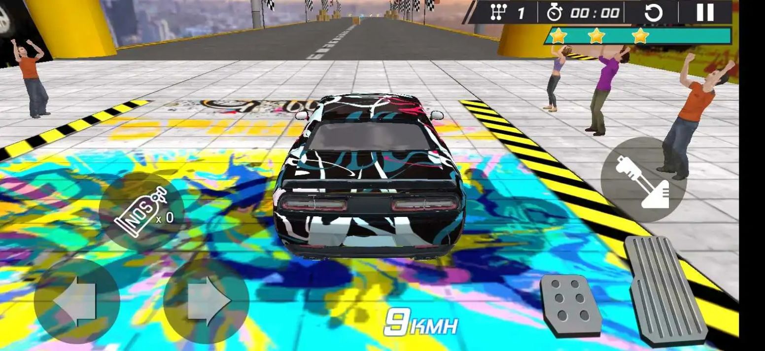 汽車特技超級斜坡車游戲版截圖1
