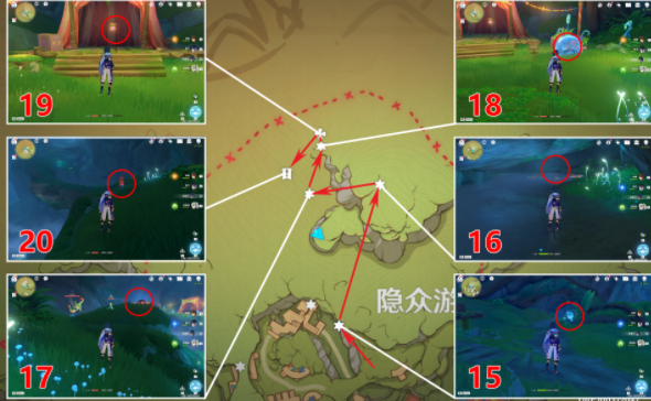 原神隱眾游園北禮券收集攻略