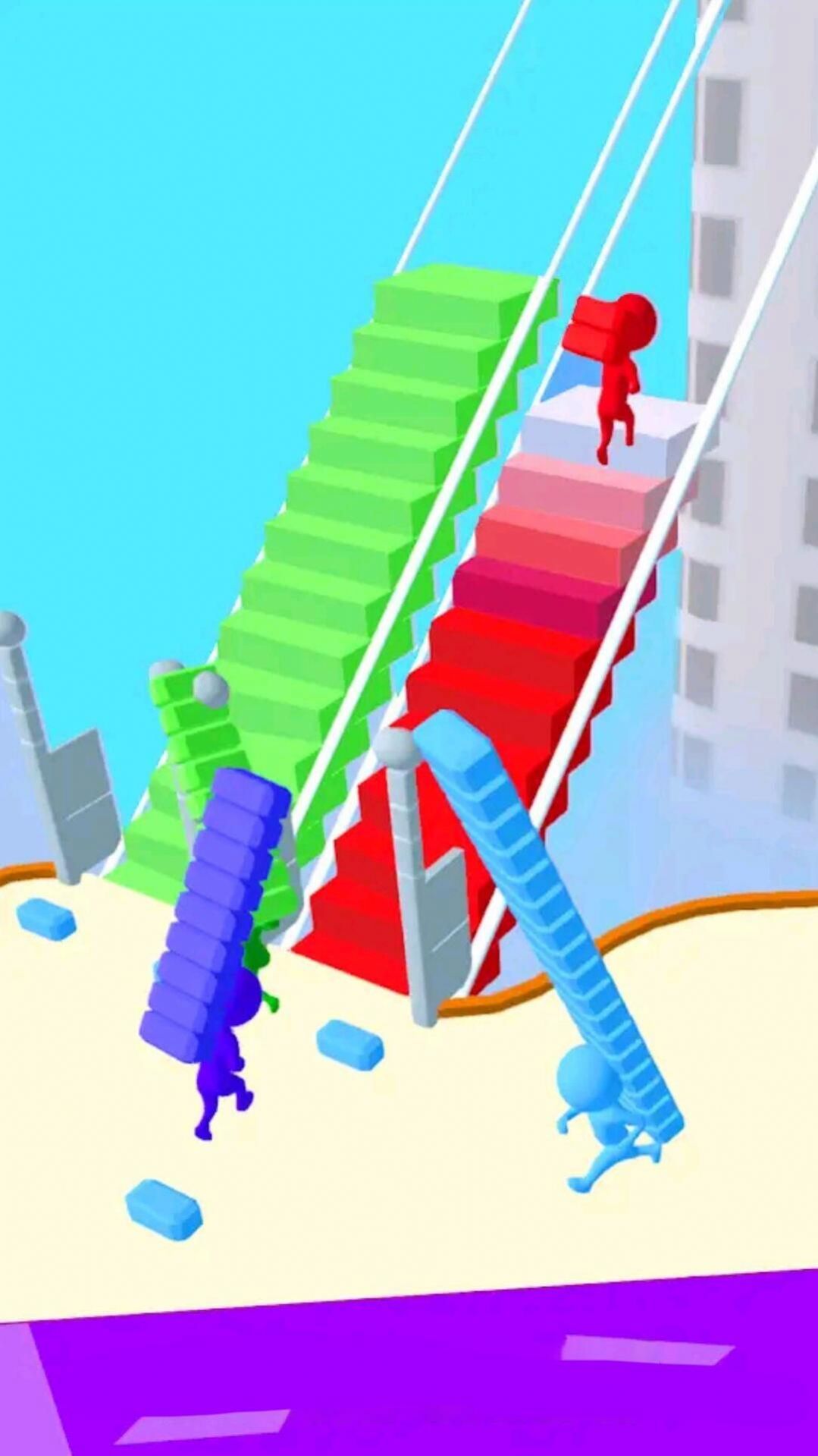 搬磚搭橋競速游戲版截圖4