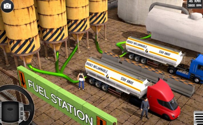 半卡車駕駛模擬器游戲安卓版截圖1