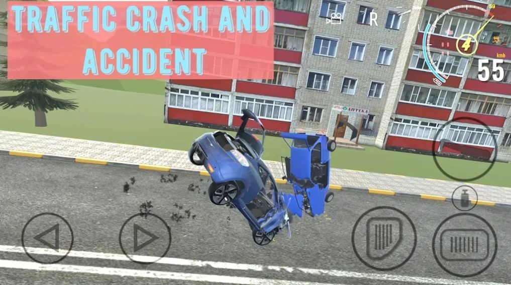 車(chē)輛撞車(chē)事故游戲版截圖2