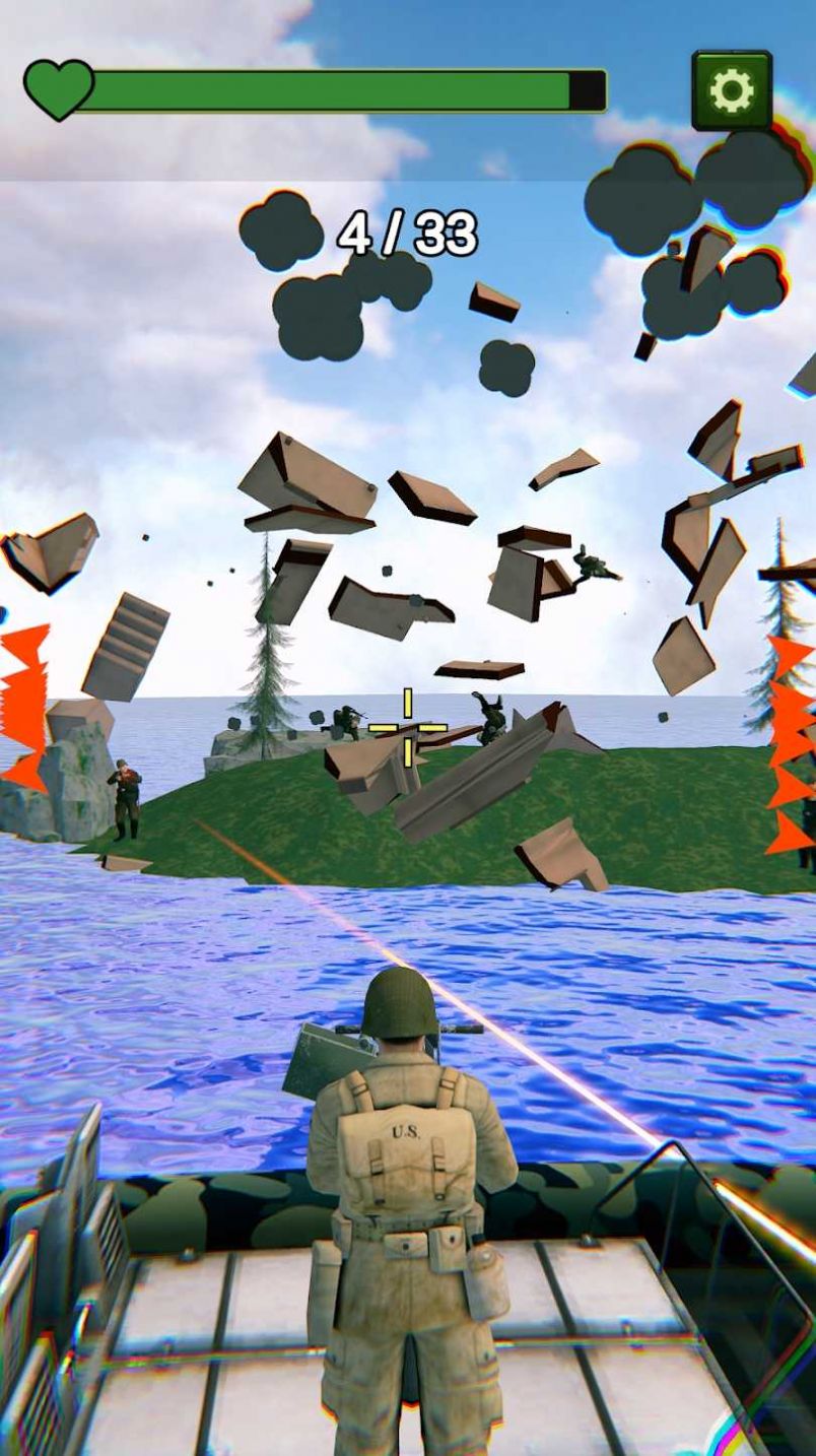 船防御射擊軍艦游戲版截圖1