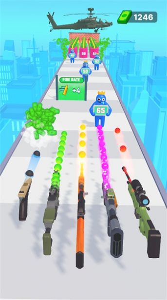 子彈射擊跑酷游戲版截圖1
