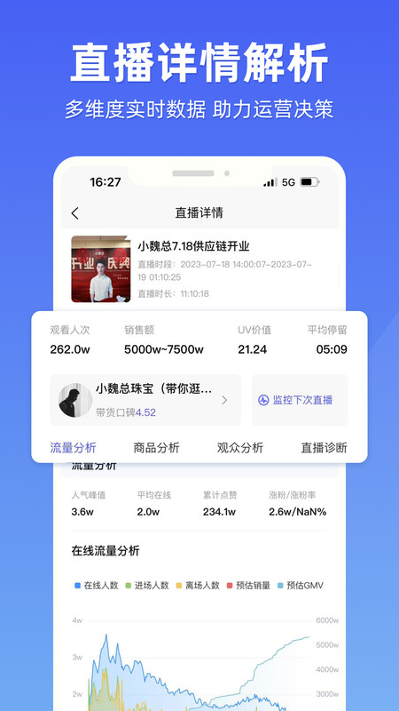 探叮直播带货数据分析app版截图4: