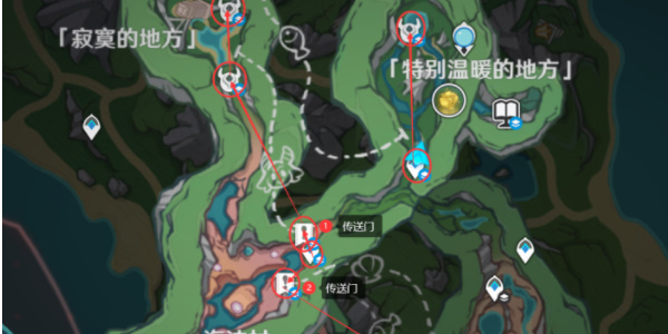 原神隙間之核收集路線