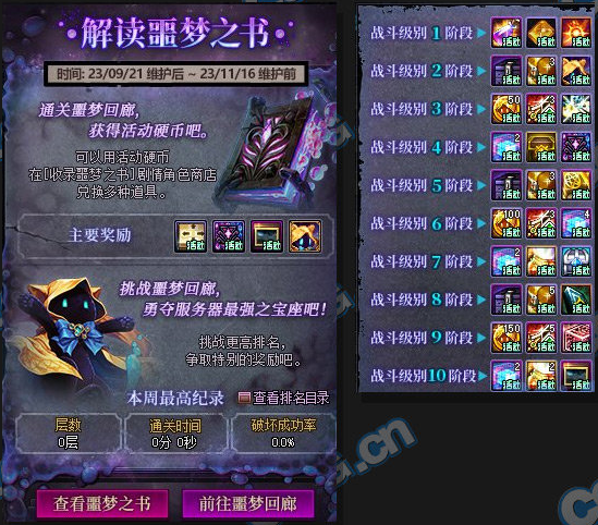 dnf噩夢回廊門檻名望多少 噩夢回廊門檻要求介紹