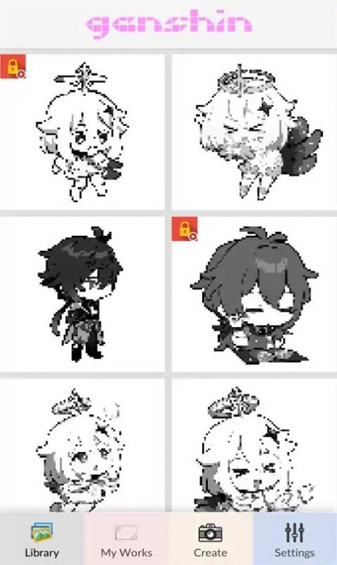 原神著色游戲安卓版截圖1