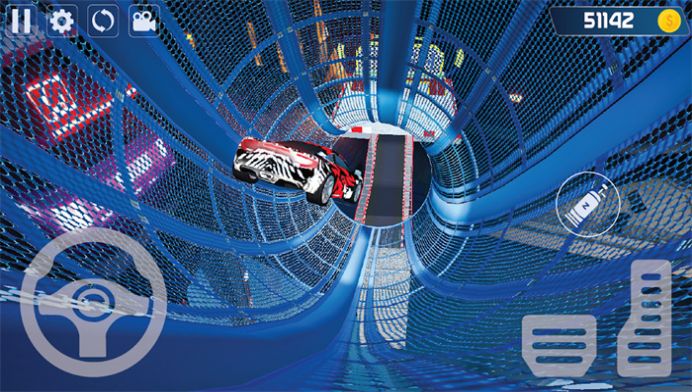 大型斜坡汽車特技游戲版截圖2