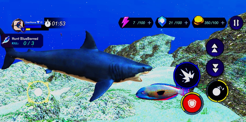 鯊魚獵人模擬器截圖3