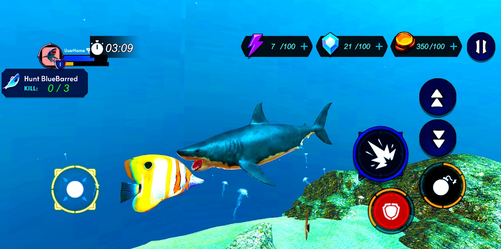 鯊魚獵人模擬器截圖2