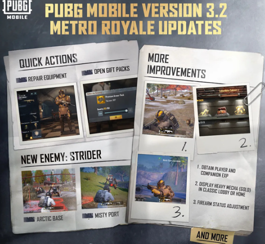 pubg國際服手游3.2更新內容一覽 3.2版本更新內容匯總