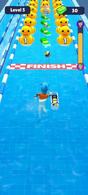 水球投擲跑中文安卓版（Water Polo Run）截圖1